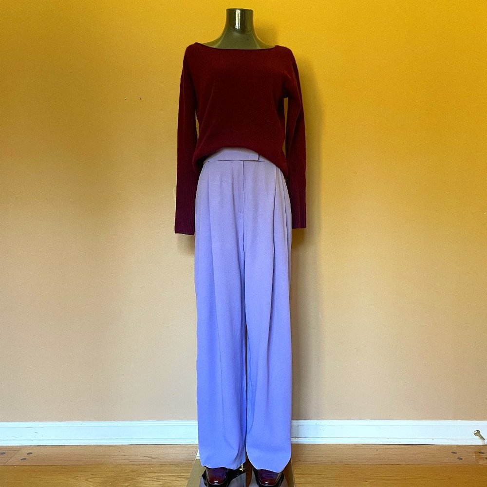 NWT Emporio Armani Envers-Satin Palazzo Trousers